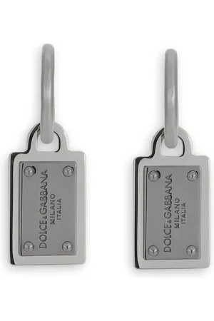 Dolce & Gabbana Aretes con etiqueta del logo