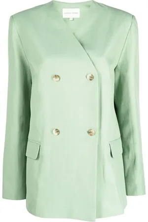 Loulou Studio Blazer sin cuello con doble botonadura