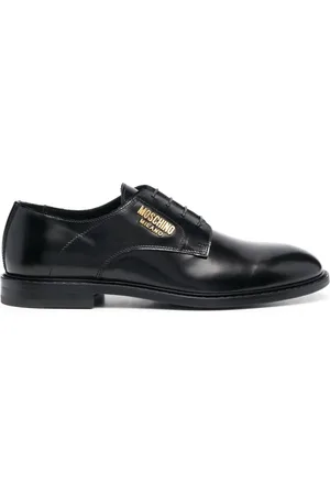 Moschino Zapatos oxford con placa del logo