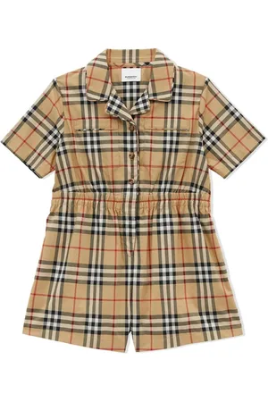 Burberry Jumpsuit corto con motivo Vintage Check