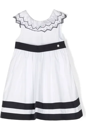 PATACHOU Vestido acampanado con cuello geométrico