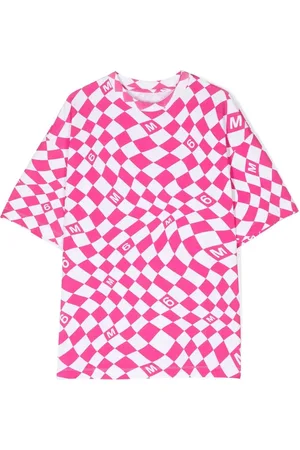 Maison Margiela Playera con motivo de cuadros