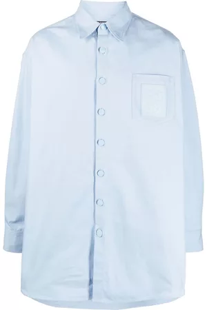 RAF SIMONS Camisa manga larga con parche del logo