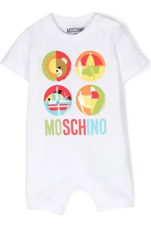Moschino Romper con logo estampado