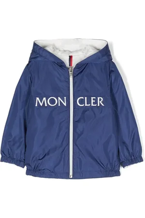 Moncler Impermeable con capucha y logo estampado