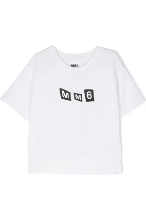 Maison Margiela Playera manga corta con logo estampado