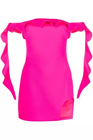 DAVID KOMA Vestido con hombros descubiertos