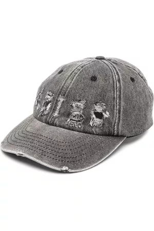 ARIES Gorra de mezclilla con efecto envejecido