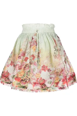 ZIMMERMANN Falda corta Wonderland con estampado floral