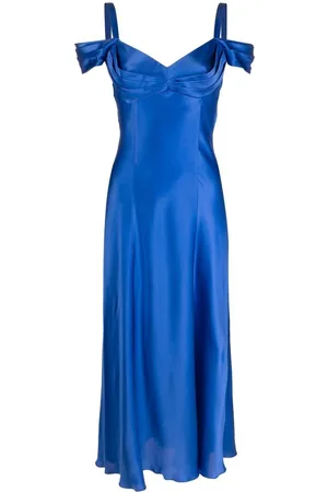 Alberta Ferretti Vestido de seda drapeado