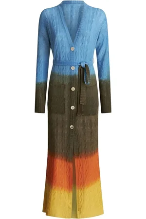 Etro Abrigo estilo cárdigan con logo bordado