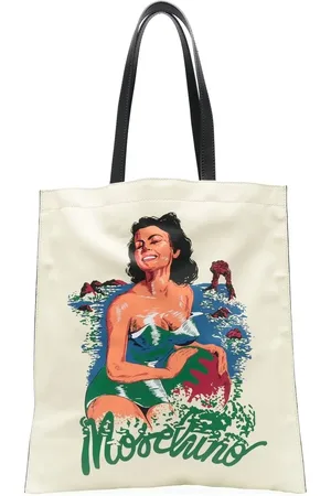 Moschino Tote con estampado gráfico