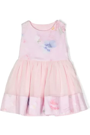 Lapin House Vestido de tul con estampado floral