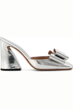 Giambattista Valli Mules Pop-Bow con tacón de 100mm