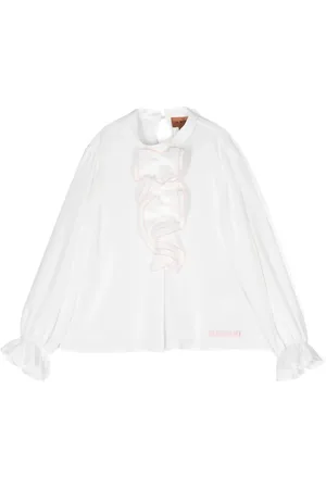 Missoni Blusa fruncida con logo bordado