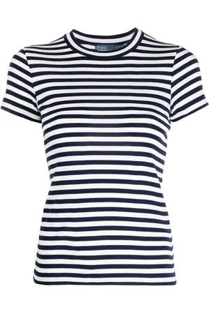 Ralph Lauren Playera de canalé con motivo de rayas