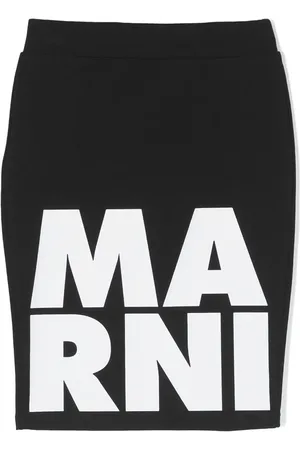 Marni Falda con logo estampado