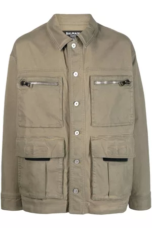 Balmain Chamarra militar con botones