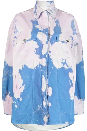 The Attico Sobrecamisa oversize con efecto blanqueado