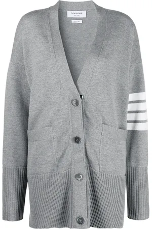 Thom Browne Cárdigan oversize con motivo 4-Bar