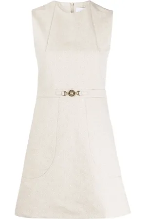 Patou Vestido corto con diseño acampanado y logo en jacquard
