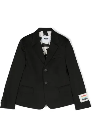 Msgm Blazer con doble botonadura y parche del logo