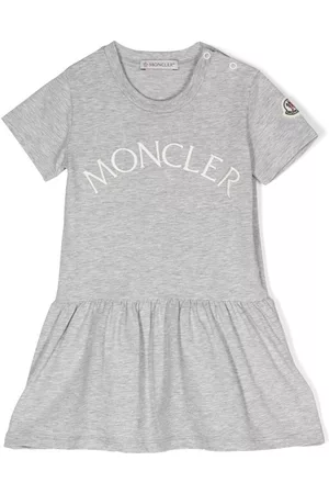 Moncler Vestido casual con logo bordado