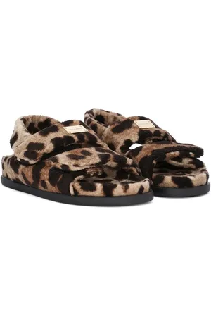 Dolce & Gabbana Sandalias con estampado de leopardo