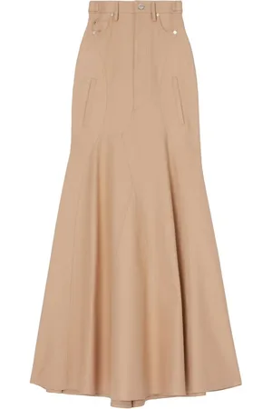 Burberry Falda larga Gabardine