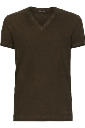 Dolce & Gabbana Playera con detalles desgastados y perforaciones