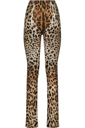 Dolce & Gabbana Pantalones KIM DOLCE&GABBANA con estampado de leopardo