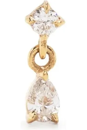 Lizzie Mandler Arete Mix Matched en oro amarillo de 18kt con diamante