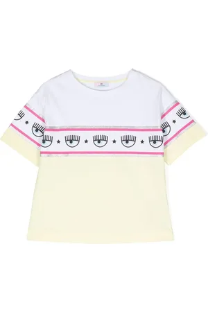 Chiara Ferragni Playera con franjas del logo