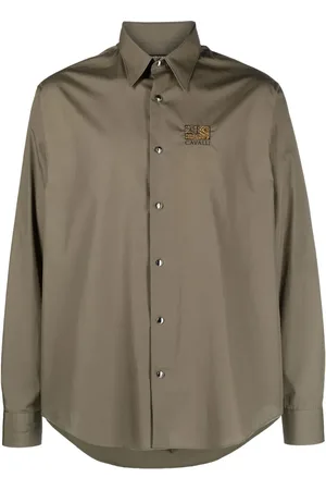 Roberto Cavalli Camisa con logo bordado