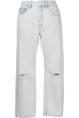 Izzue Jeans capri con efecto envejecido