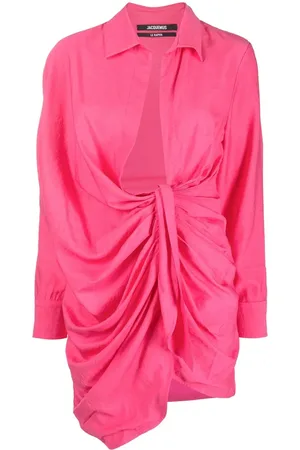 Jacquemus Vestido camisero La Robe Bahia drapeado
