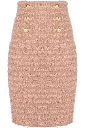 Balmain Falda lápiz de tweed