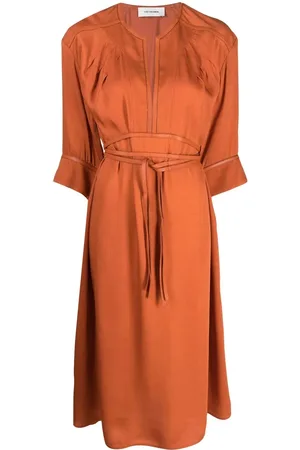 YVES SALOMON Vestido midi con cinturón