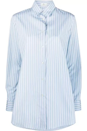 Etro Camisa manga larga con rayas estampadas