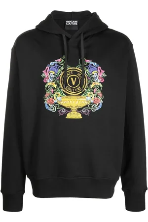 VERSACE Hoodie con logo estampado