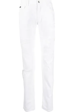 Dolce & Gabbana Jeans rectos con efecto envejecido