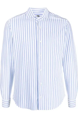 FEDELI Camisa manga larga con rayas estampadas