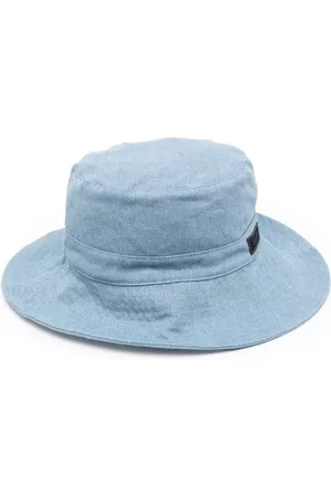 Ganni Mujer Sombreros - Logo-patch denim hat