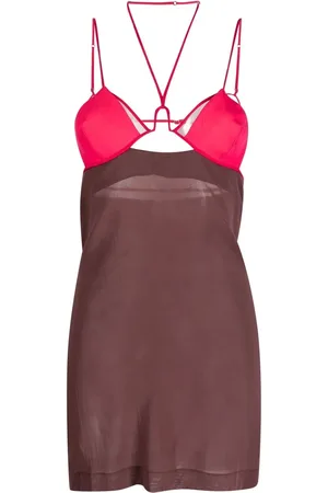 Nensi Dojaka Vestido corto con aberturas