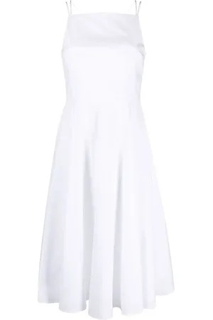 THEORY Vestido midi con doble tirantes finos