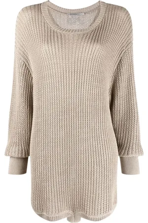 Stella McCartney Vestido corto tejido de red