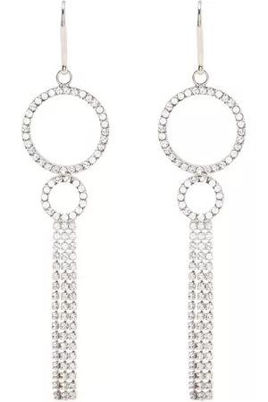 Isabel Marant Aretes circulares con detalles de cristal