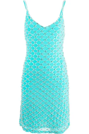 P.A.R.O.S.H. Vestido recto con detalles de strass