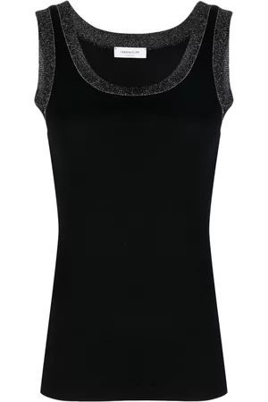 Fabiana Filippi Camiseta con ribete metalizado