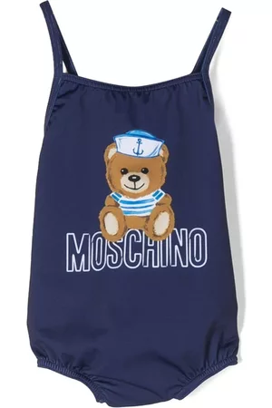 Moschino Trajes de baño completos - Logo-print bear-motif swimsuit